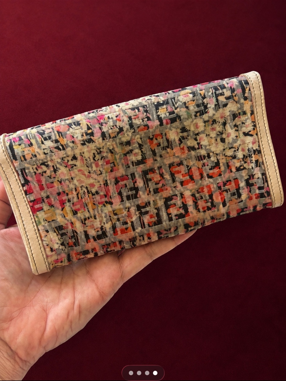 Fendi Floral Zucchino Continental Wallet - Picture 2 of 11